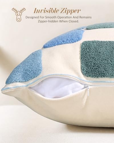 Embroidered Throw Pillow Cover 18x18 Inch - Image 3