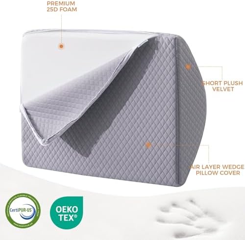 Knee Wedge Pillow for Post-Surgery Recovery-Leg Elevation Support for Sleep - Image 5