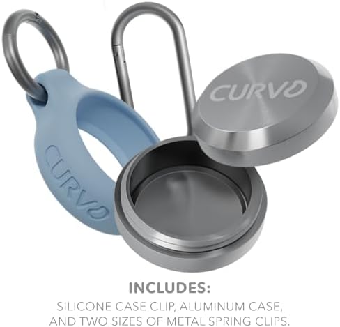 CURVD Premium Carrying Case Durable Travel Keychain Container, Medicine Pill - Image 2