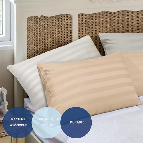 King Pillow Protector Set of 2, 100% Egyptian Cotton Cases - Image 4