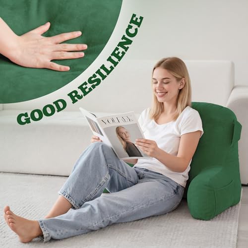Reading Pillow for Bed, Back Pillow for Bed Sitting Up, Lumbar Support Pillow - Image 4