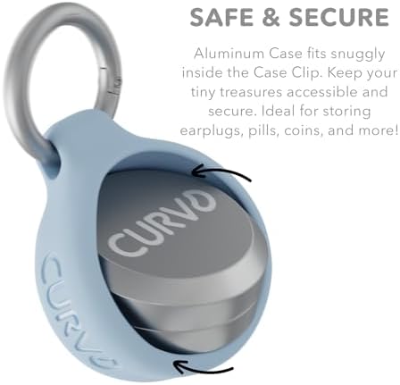 CURVD Premium Carrying Case Durable Travel Keychain Container, Medicine Pill - Image 4