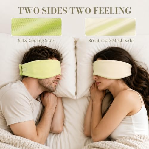 Sleep Mask for Women Men, Reversible Eye Mask Sleeping - Image 3
