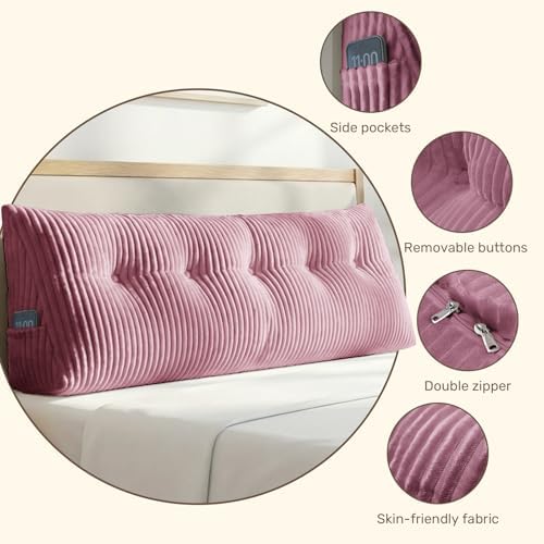 Deodar Headboard Pillow Queen, Wedge Pillows Headboard Triangle Reading - Image 3