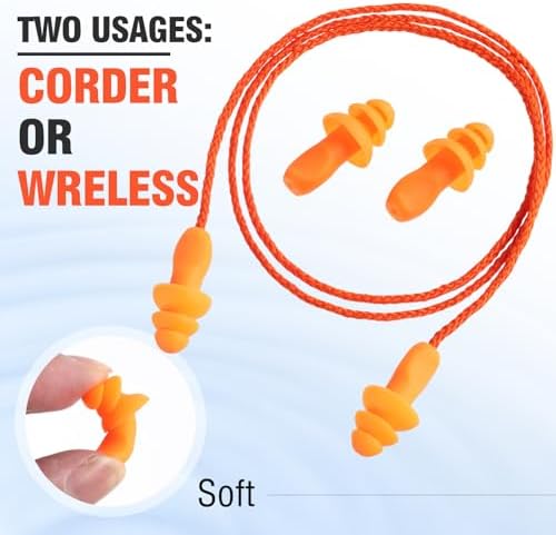 Tondiamo 200 Pairs Ear Plug Bulk - Image 2