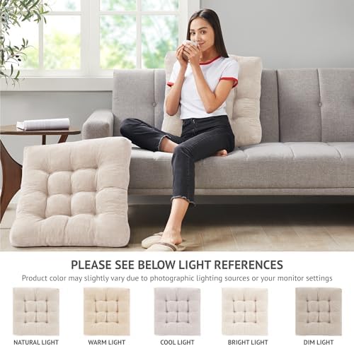 Floor Pillows Set of 6, Large Meditation Cushion - Image 4