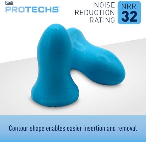 Flents Protechs Contoured for Comfort Ear Plugs, NRR 32, 50 Pair - Image 3
