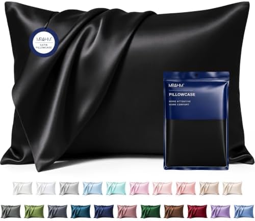 MR&HM Satin Pillowcase 2 Pack, Standard Size 20"x26" by MRHM