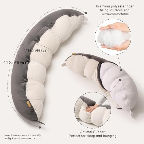 Peallow – Long Round Body Pillow - Image 3