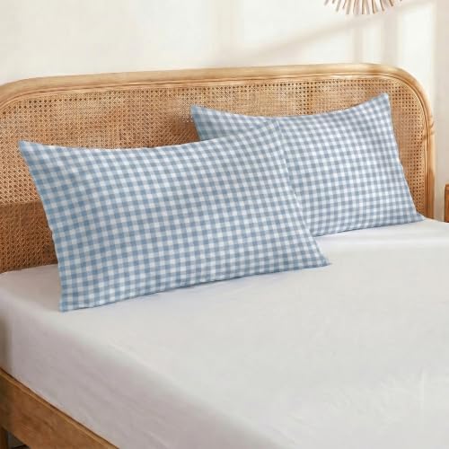Merryword 100% Cotton Pillow Cases, King Size, Soft Breathable Bed Pillow Covers - Image 3