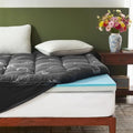 BEDLORE 4 Inch Dual Layer Memory Foam Mattress Topper Queen by Bedlore