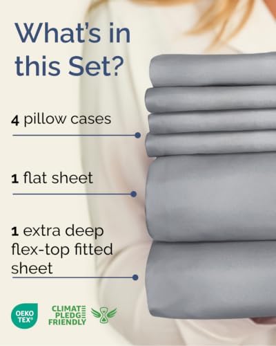 Extra Deep Flex Top Split Head King Sheet Set - Image 2