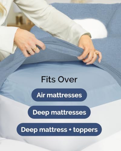 CGK Linens 2 Pack Extra Deep Cal King Fitted Sheets - Image 7