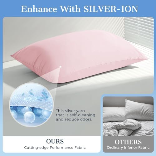 Cooling Pillow Cases 2 Pack Standard Size Cooling Pillowcases - Image 6
