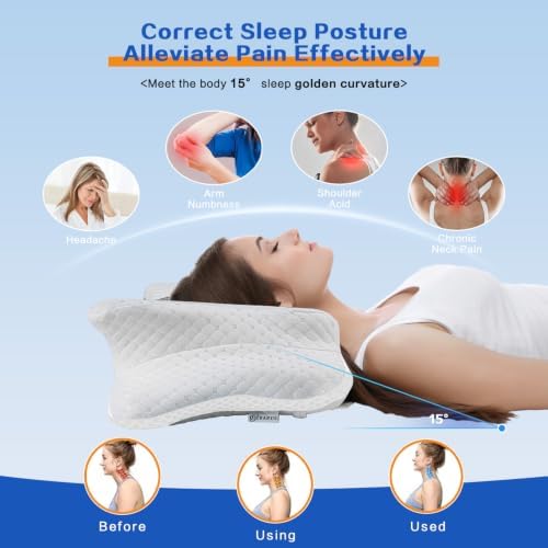 Pain Relief Cervical Pillow for Neck Support, Adjustable Ergonomic Pillow - Image 4