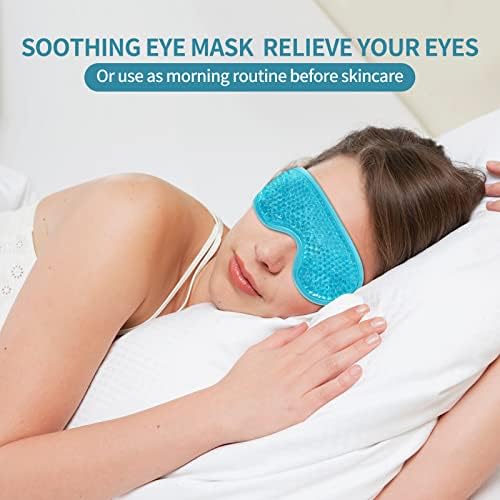 2PCS Gel Eye Mask Reusable Cold Therapy Gel Bead Eye Mask - Image 5