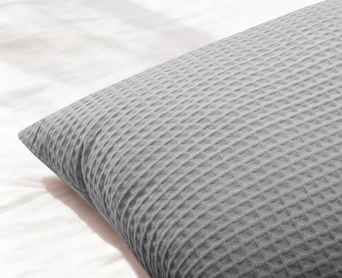 CHUFFED 100% Cotton Waffle Weave Body Pillow Cover - Image 6