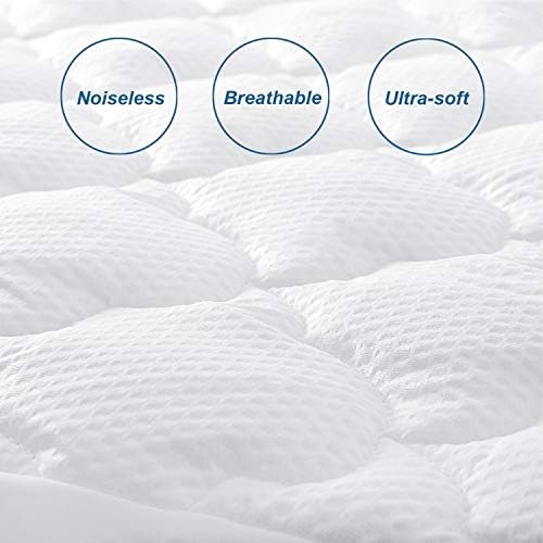 Full Size Air Mattress Pad Cover, Plush Quilted Mattress Protector Full - Image 4