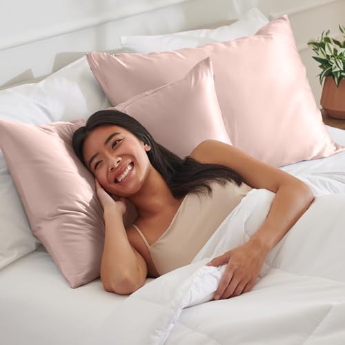 Bare Home Satin Pillowcases Envelope - Image 5