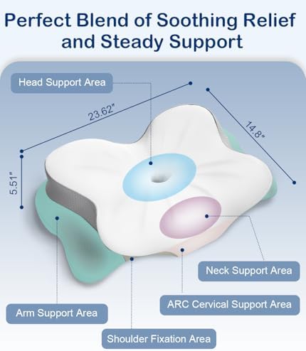 Cervical Neck Pillow, Memory Foam Pillow - Image 3
