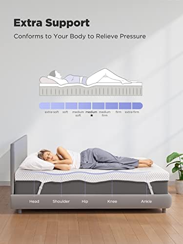 PERLECARE Queen 3 Inch Gel Memory Foam Mattress Topper - Image 4