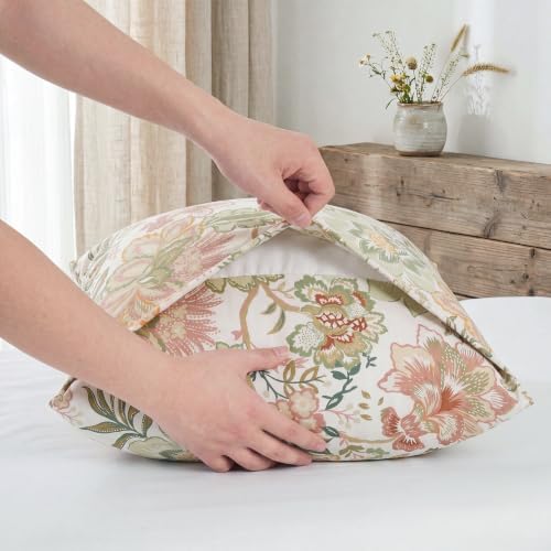 Bedorm 20 x 54 Body Pillow Cover Cotton Green Floral Body Pillow Case 1 Pcs - Image 5