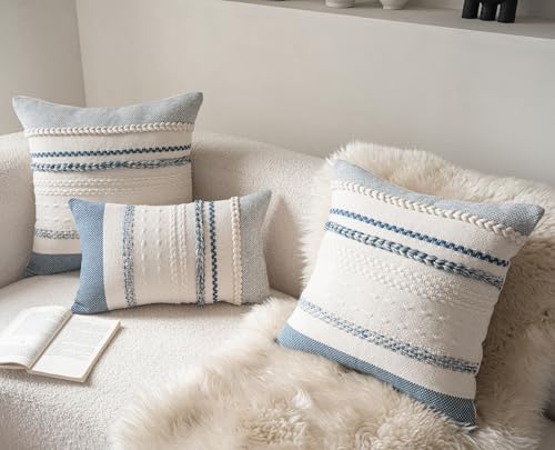 Cethom Boho Throw Pillow Covers 18x18 Inch Set of 2, Accent Cushion Cover - Image 5