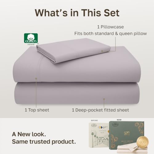 California Design Den 600 Thread Count Twin Bed Sheet Set - Image 3