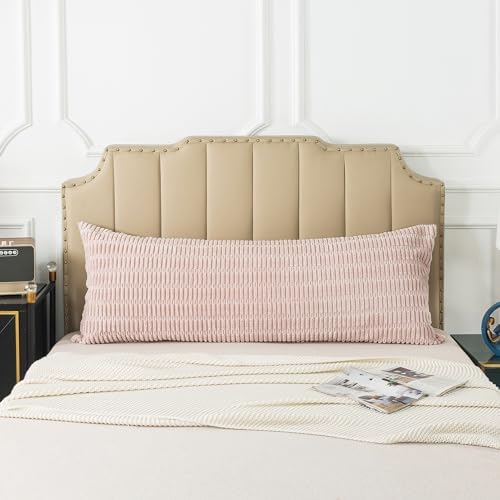 Pack of 1 Corduroy Soft Soild Body Pillow Covers Set Sofa Bedroom by KAIANG