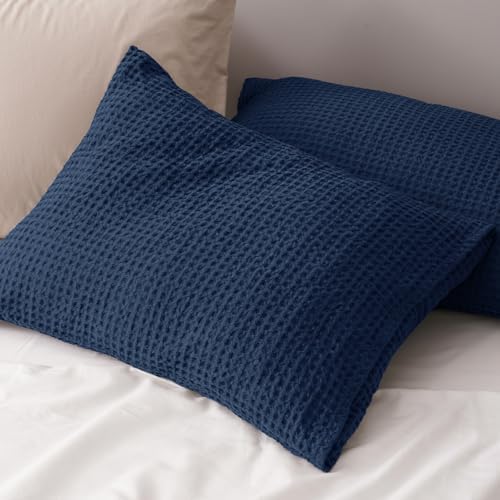 PHF Ultra Soft Waffle Pillow Shams Standard 20"x26", No Insert - Image 6