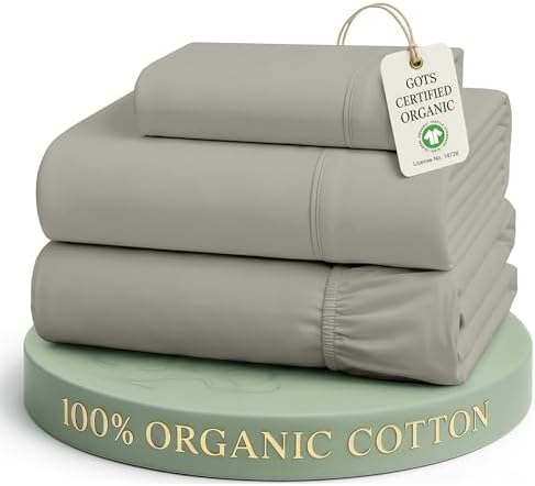 LANE LINEN Twin XL Sheets 100% Organic Cotton Percale Cooling Soft by LaneLinen