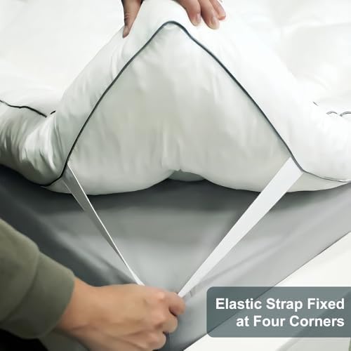5 Inch Memory Foam Mattress Topper King, 2000 GSM Fill Pillow Top - Image 6