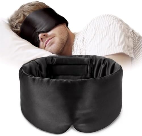 OLESILK 100% Mulberry Silk Sleep Mask, Large Size, Pressureless by OLESILK