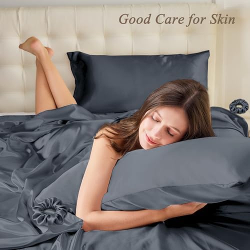 Vielit Queen Satin Pillowcase for Hair 2pc, Similar to Silk Pillow Cases - Image 2
