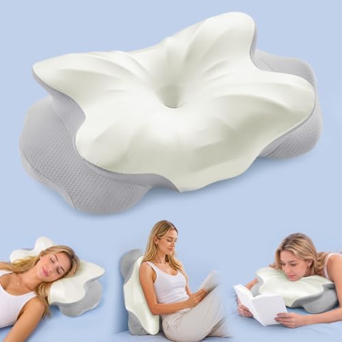 Sweetcrispy Ergonomic Cervical Neck Pillow, Memory Foam, Contour Pillow by Sweetcrispy