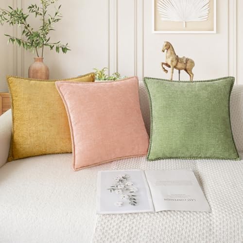 CaliTime Decorative Couch Throw Pillow Covers 26 X 26 Inches Dusty Pink - Image 5