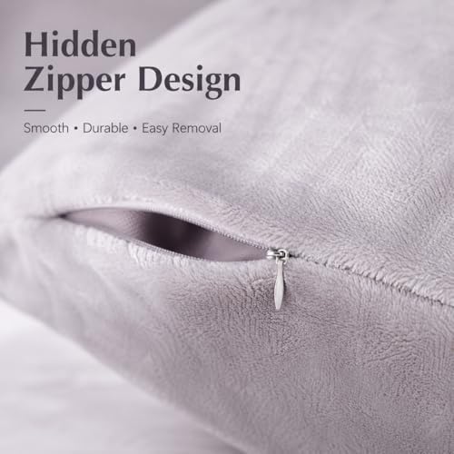 evolive Plush Body Pillow Cover 21"x54", Hidden Zipper - Image 5