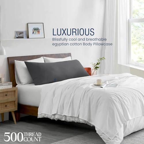 Body Pillow Cover with Zipper 20x72 Cotton Long Body Pillowcase Lumbar Pillow - Image 3