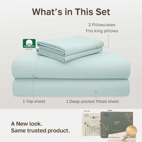 California Design Den 600 Thread Count Cotton King Size Sheets Set - Image 3