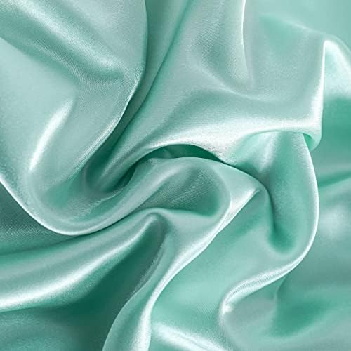 NTBAY Standard Satin Pillowcases, Light Blue - Image 6