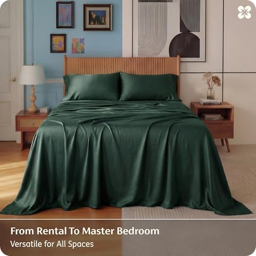 Bedsure PureWoven 100% Rayon Derived from Bamboo, King Size Sheets Set - Image 5