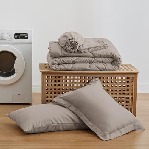 Love's cabin Twin Comforter Set Burlwood, 5 Pieces Twin Bed in a Bag, All - Image 6
