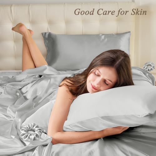 Vielit Queen Satin Pillowcase for Hair 2pc, Similar to Silk Pillow Cases - Image 2