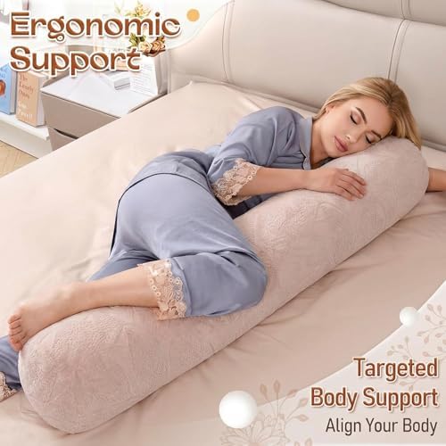1 MIDDLE ONE Body Pillow for Adults, Bolster Pillow - Image 4