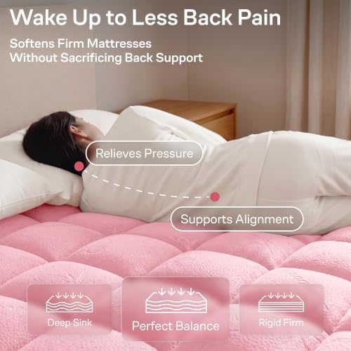 Niagara Sleep Solution Twin XL Ultra Soft Mattress Topper—Back Pain Relief - Image 4