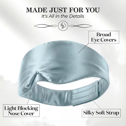 SLEEP SANCTUARY 100% Pure Mulberry Silk Sleep Mask - Image 6