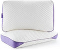 HOMELAB Adjustable Shredded Memory Foam Pillows, King 20x34, 2 Pack by HOMELAB