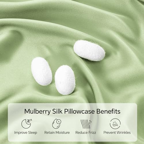 INFIIXSO Mulberry Silk Pillow Cases Standard Size - Image 2