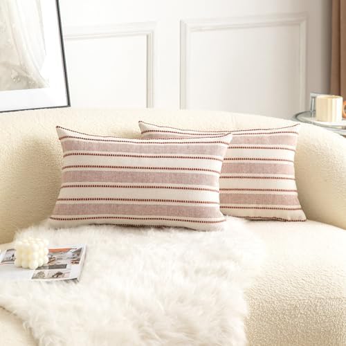Cethom Decorative Boho Lumbar Throw Pillow Covers, Farmhouse Textured Pillow - Image 3
