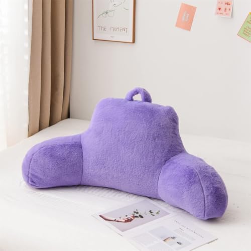 A Nice Night Lightpurple Reading Pillow, 18.5" Bed Wedge Pillows by ANICENIGHT